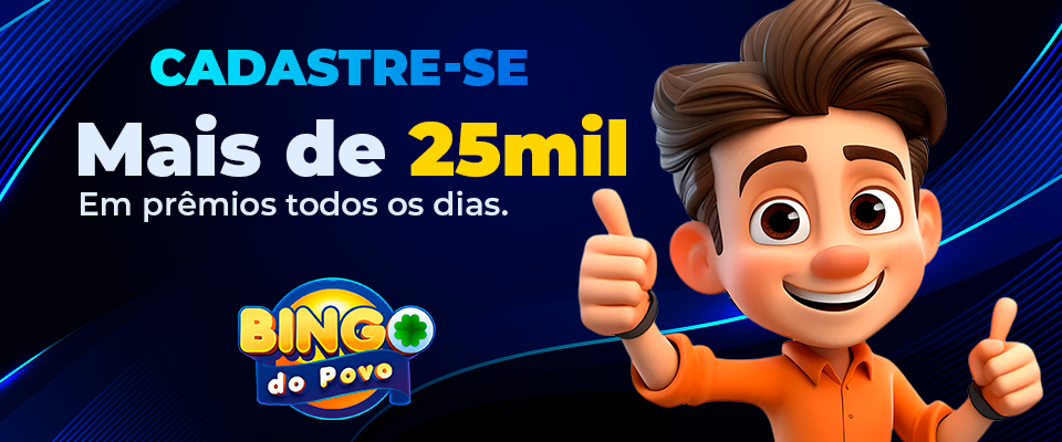 Cadastre-se - Mais de 25 mil em prêmios todos os dias